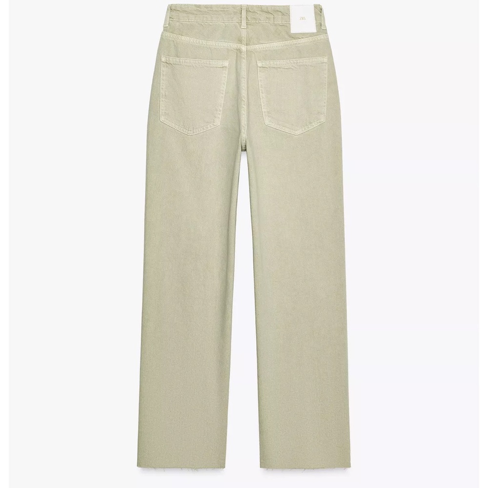 ZARA HIGH RISE Z1975 STRAIGHT LEG
JEANS
26 (US 2) | LIGHT . NWT Khaki color - Picture 4 of 4